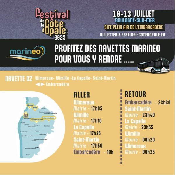 NAVETTE 02 - SAM. 12/07/25 - WIMEREUX - WIMILLE - LA CAPELLE - SAINT-MARTIN - EMBARCADÈRE