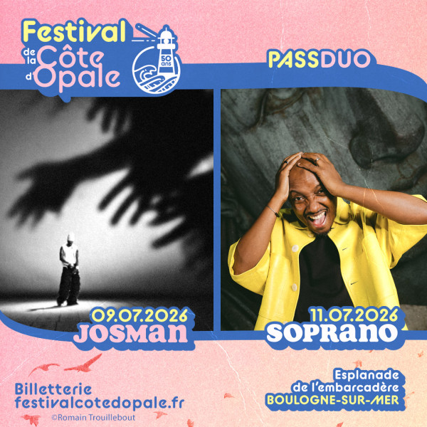 PASS 2 JOURS - FESTIVAL DE LA COTE D'OPALE - JEUDI 09 et SAMEDI 11/07/26
